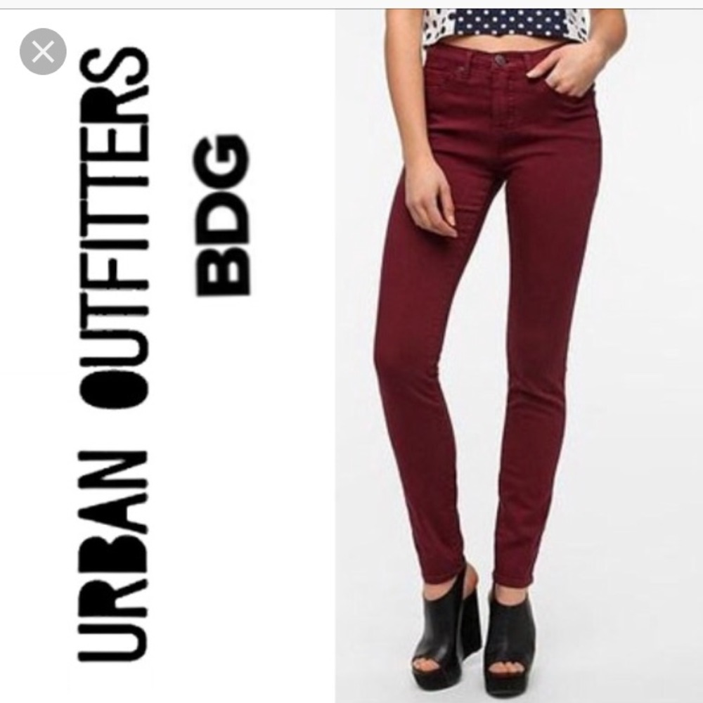 NEW URBAN OUTFITTERS BDG PLUM SKINNY JEAN